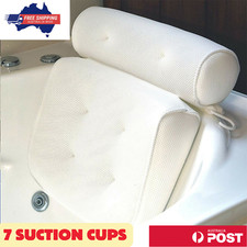 3D Mesh Spa Bath Pillow Neck & Back Support with 7 Suction Cups – AU Stock