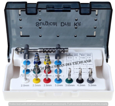 Dental Implant Surgical Drill Kit Irrigation Drivers Ratchet Dental Instruments