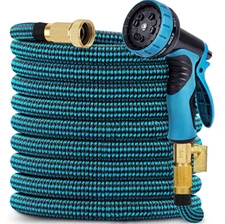 💧Expandable Garden Hose 50FT – 10 Spray Modes, Lightweight & Flexible