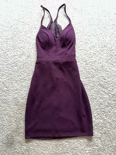 Woman’s City Triangles Dark Wine, With Lace Mini Dress
