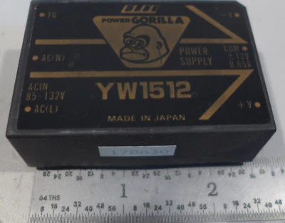 Power Products Inc, PowerGorilla YW 1512 AC to DC Converter NEW