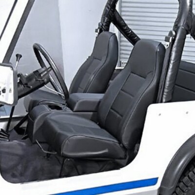 For Jeep Scrambler 81-85 Rugged Ridge Replacement Front Bucket Seat, Black