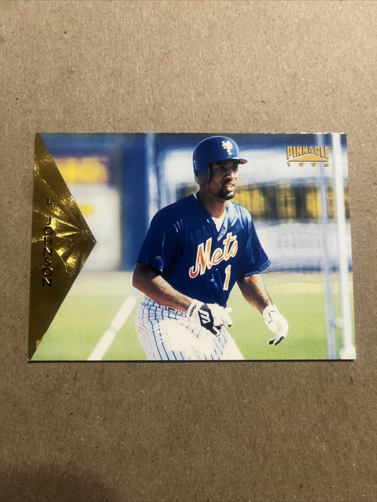 1996 Pinnacle Foil #352 Lance Johnson New York Mets South Alabama Jaguars
