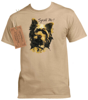 1-SPOIL ME TERRIER CUTE DOG BREED PET PUPPY LOVER MENS T-SHIRT GRAPHIC PRINTED