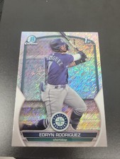 2023 Bowman Chrome Edryn Rodriguez 1st Bowman Shimmer Refractor Bcp185