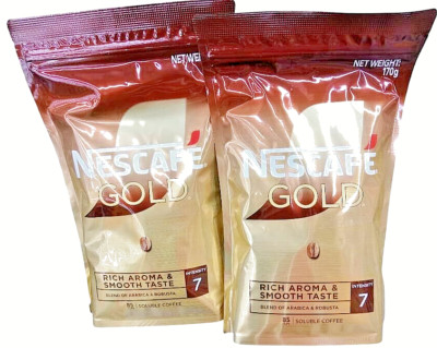NESCAFE GOLD  Rich Aroma & Smooth Taste .Blend Of Arabica & Robusta ( 2 packs )