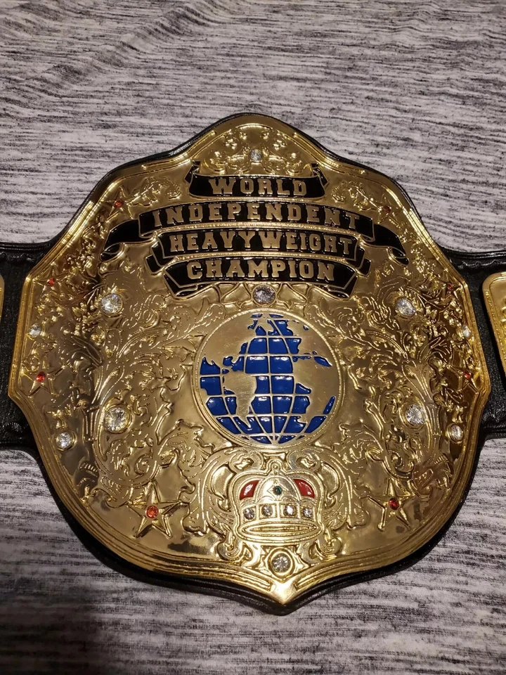 Nuevo Cinturón de Lucha Personalizado Independiente Campeonato Mundial Peso Pesado 2mm Latón Foto 2 de 4