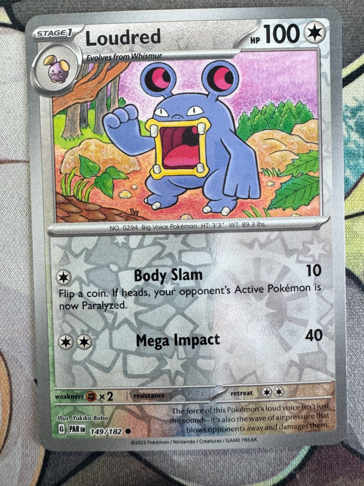 Loudred Reverse Holo English Pokemon TCG BKBT13