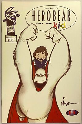 HEROBEAR AND THE KID #2 2ND PTG (2000) VF/NM STICKER COPY ASTONISH