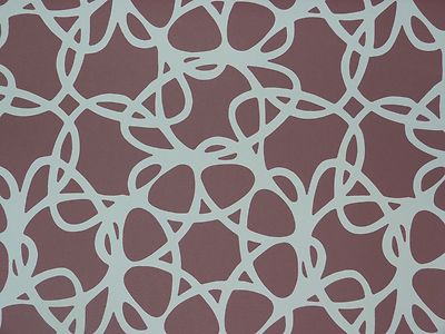 Rasch Tapete Versatile 317250 Retro Netz Ornament rotbraun weiß Papiertapete