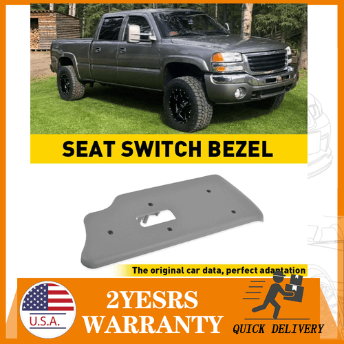 Front Left Seat Switch Control Bezel Cover For 03-06 Silverado /Sierra 1500 3500 - Picture 12 of 12