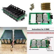 7S1P/2P Power Wall18650 DIY Battery Holder Box w/20A/40A/60A BMS No Need Welding