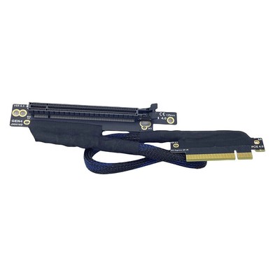 PCIe 4.0 X8 to X8/X16 GPU Extension Cable Silver-Plated AI Server Adapter Cable
