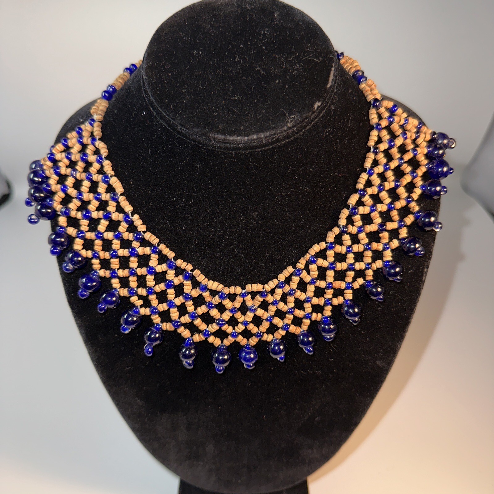 Beaded Statement Necklace. Hand Crafted. - image 8