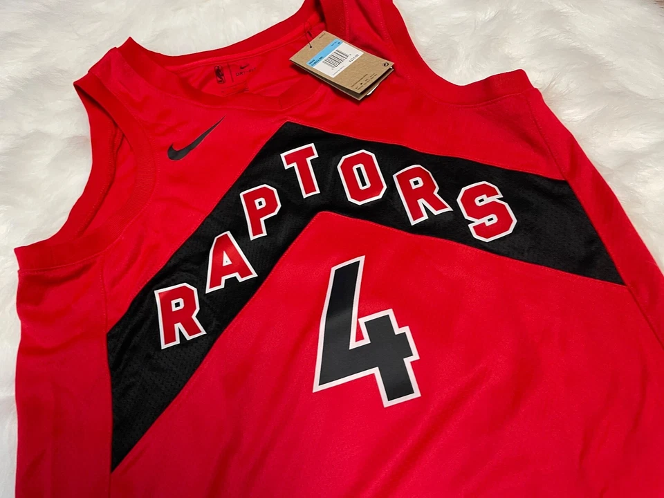Toronto Raptors Scottie Barnes Nike Swingman Size Medium Red Basketball Jersey - Image 2 of 4