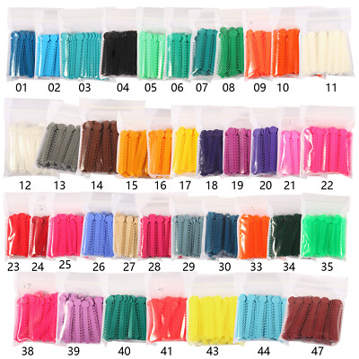 1040 Pcs Dental Orthodontic Elastic Braces Rubber Ligature Ties 47 Colors 1 Pack