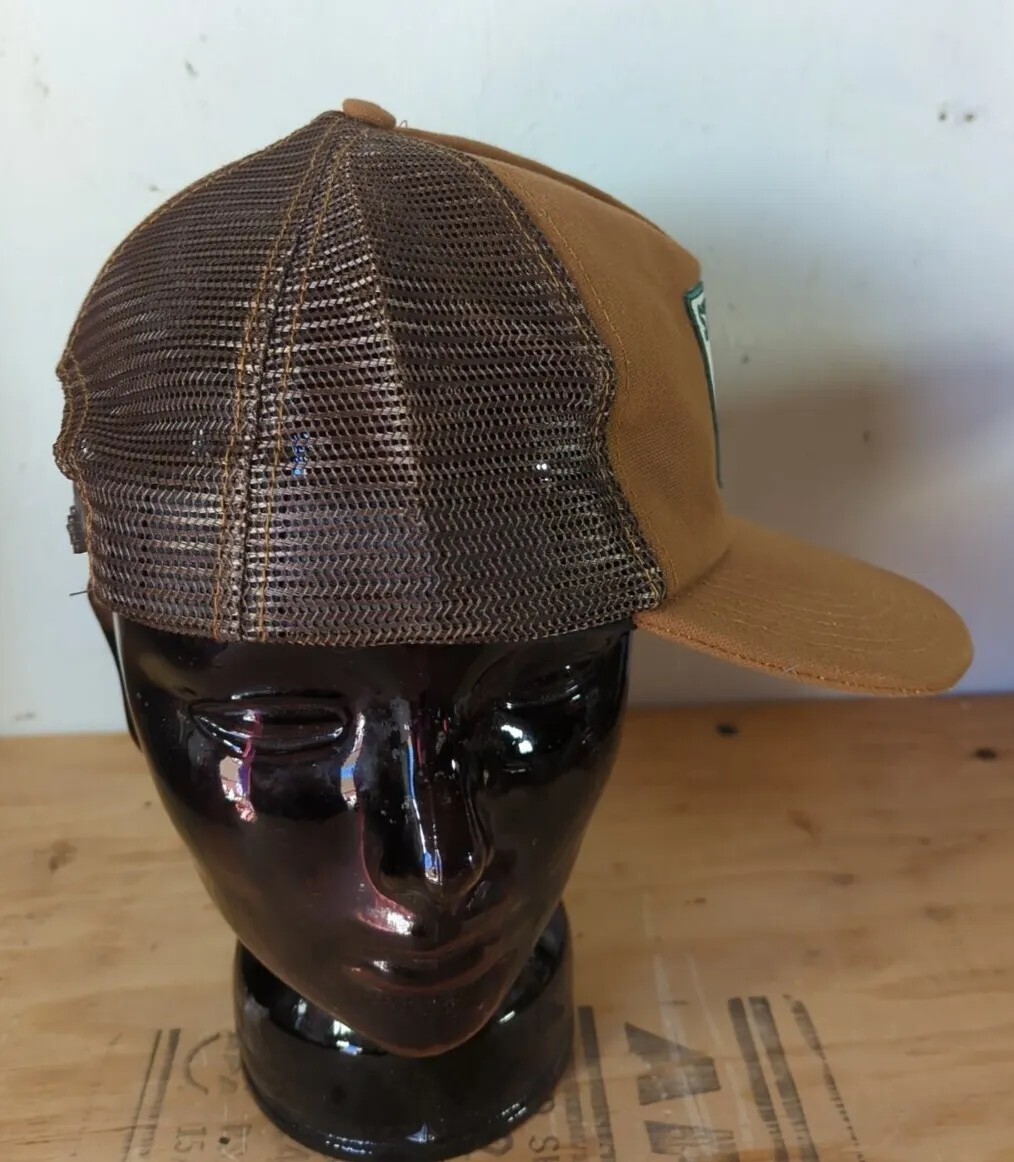 Stussy World Wide Brown Trucker Snapback Hat | eBay