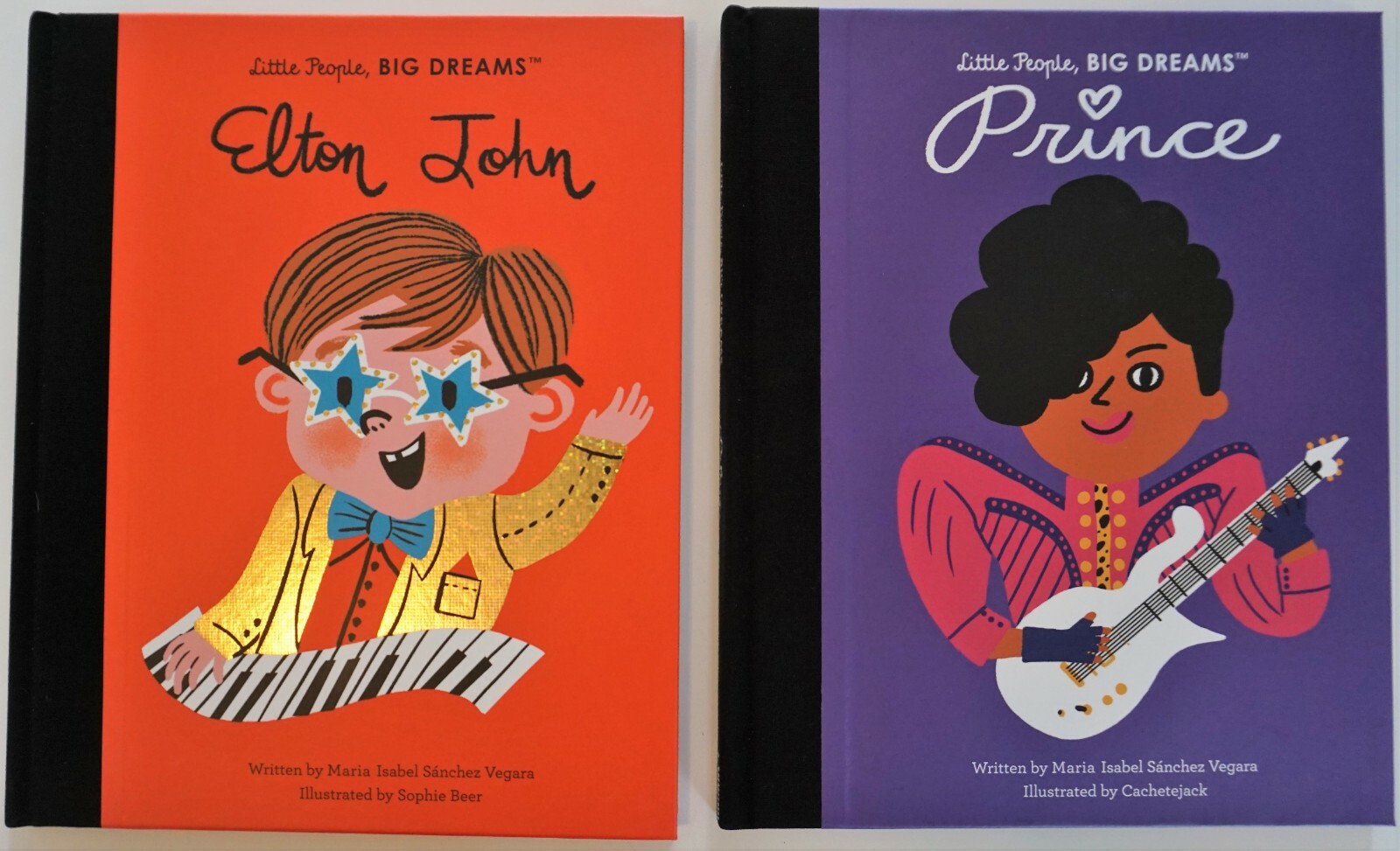 LITTLE PEOPLE, BIG DREAMS BOOKS (ELTON JOHN & PRINCE) LOT 1 of 2