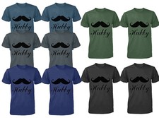 Camiseta Pareja Gay - Bigote Esposo y Esposo - Camisas del Mismo Sexo - Él y el Suyo