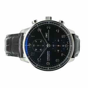 Pre-Owned IWC IW371447 | Portugieser Chronograph Black Dial