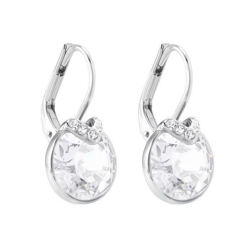 Bella earrings white rhodium cheap plated
