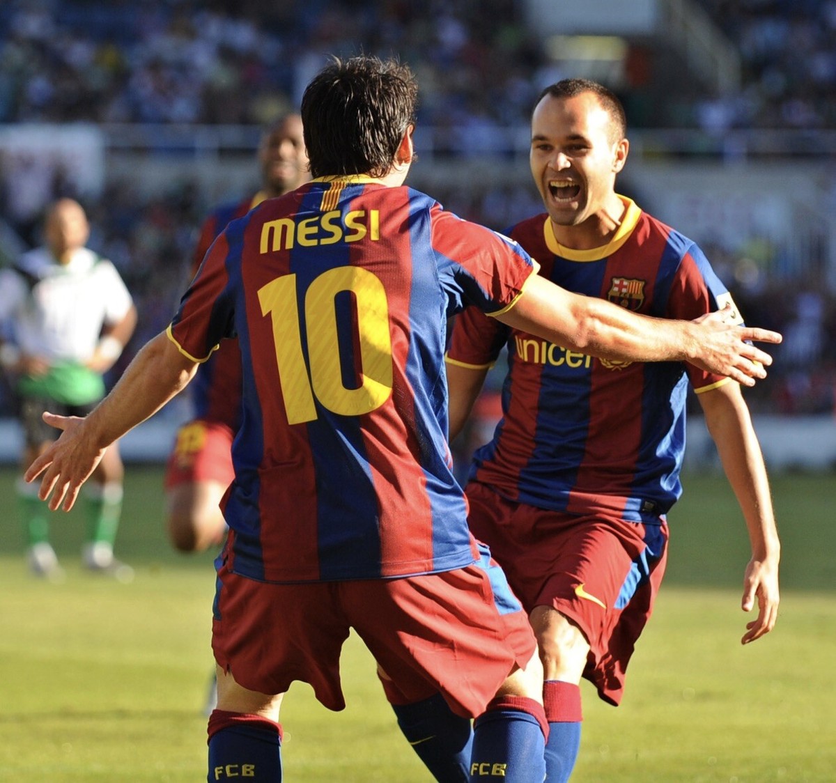 FC M*4様 FC Barcelona Messi 10 シャツ L Barcelona Lionel Messi #10 