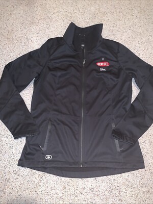 Ogio Genesee Beer Employee Full Zip Jacket Endurance Black Fitted Women s