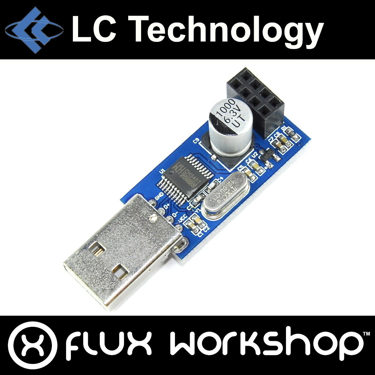 3pcs LC Technology USB to ESP8266 TTY LC-WM 1 ! Super beauty product restock quality top! year warranty CH340T Flux W Module