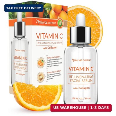 Natural Chemist Vitamin C Serum With Collagen - Dermatologist Tested, Skin Brigh