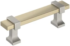 Amerock BP37080 Overton 3" Center to Center Bar Cabinet Pull - Golden Champagne