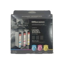 Lexmark 100XL Cyan, Magenta, Yellow Color Ink Cartridges Pk Sealed Office Depot