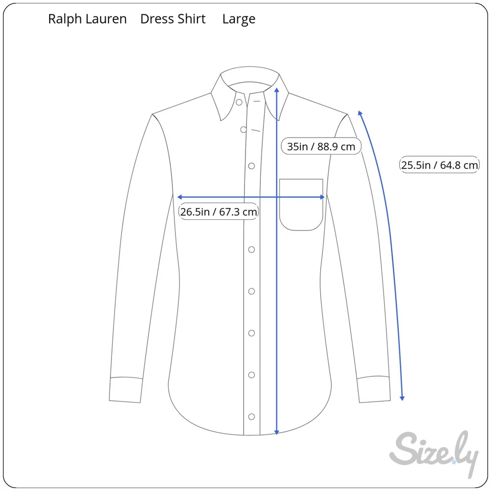 VTG Ralph Lauren Mens Dress Shirt Size Large green all cotton long sleeve - Image 2 of 4