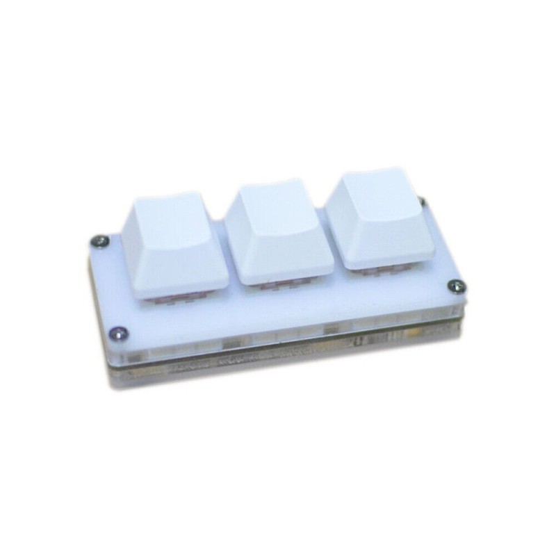 3-key Keypad Gaming Keyboard Programming Macro Mechanical With 1.5m Data Cable