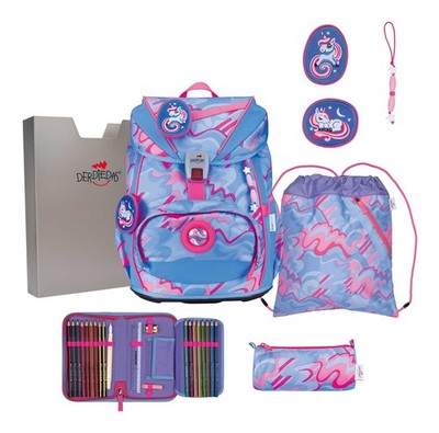 DerDieDas ErgoFlex Light Superflash Set 6-teilig Schulranzen Magic Unicorn Neu
