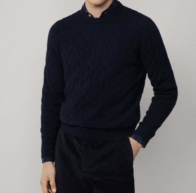 Hackett London Pullover Zopfmuster, Größe L