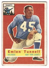 1956 Topps Football Emlen Tunnell New York Giants #17