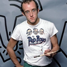 THE PEP BOYS LIMITED BOOTED BANGER RARE (80s ENERGY) WHITE T-SHIRT