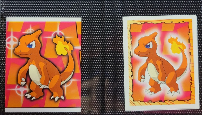 Set of 2 Pokemon Merlin Collections Charmeleon Stickers