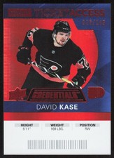 2021-22 Upper Deck Credentials #58 David Kase 2020-21 Debut TA Orange #/149
