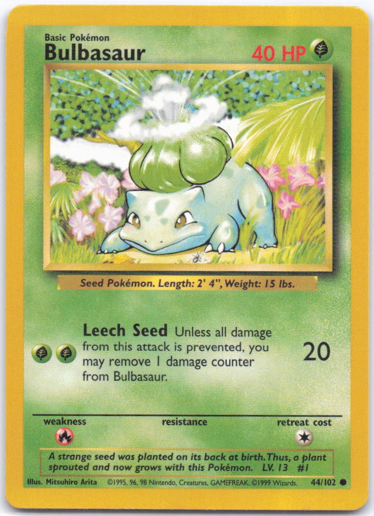 Base Set #044/102 Bulbasaur LP