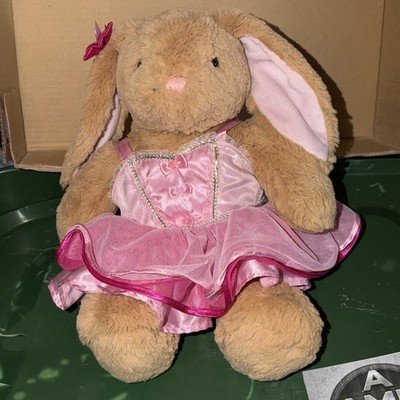 Build a Bear Workshop Easter Brown 15  Bunny Rabbit Plush Ballerina Ballet