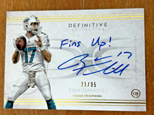 2015 Topps Definitive - RYAN TANNEHILL Auto #21/35 - Fins Up Inscription