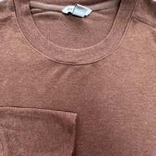 Athleta Balance Dress Womens Large Brown Long Sleeve Sweater Pocket Knee Length