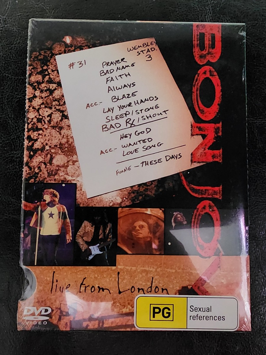 Bon Jovi - Live from London (DVD, 1998) for sale online | eBay
