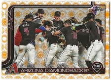 2025 Topps DIAMONDBACKS Insert HOLIDAY SUN Parallel Card TEAM