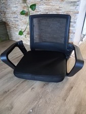 Adjustable office chair with armrest for repair only black
