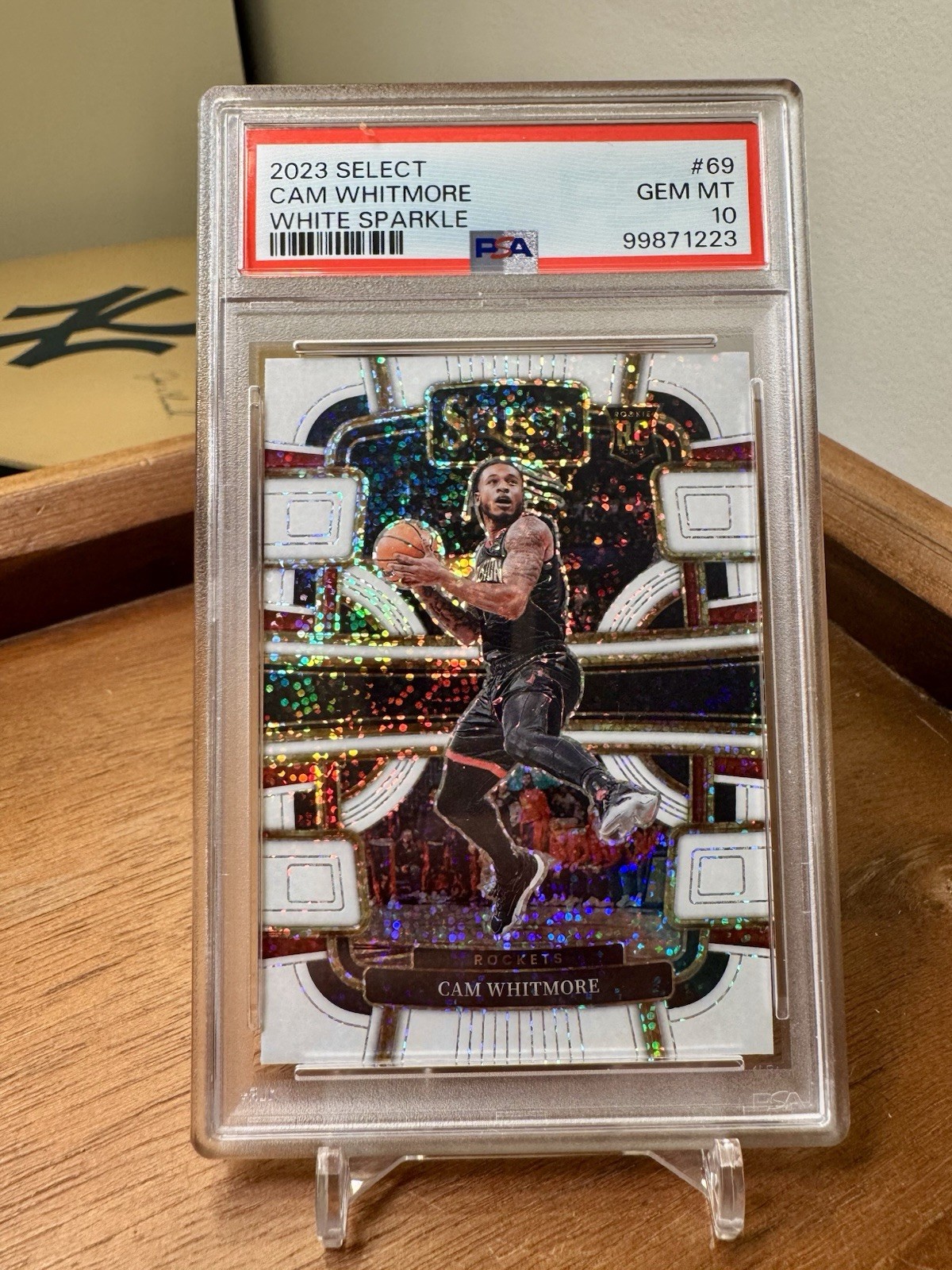 2023-24 PANINI SELECT # 69 CAM WHITMORE WHITE SPARKLE PRIZM PSA 10 POP 6 💎🔥