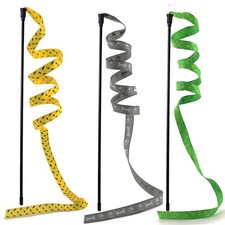 URMYONLY Interactive Cat Toy Wand, Teaser Wand 3 Pack String, Rainbow