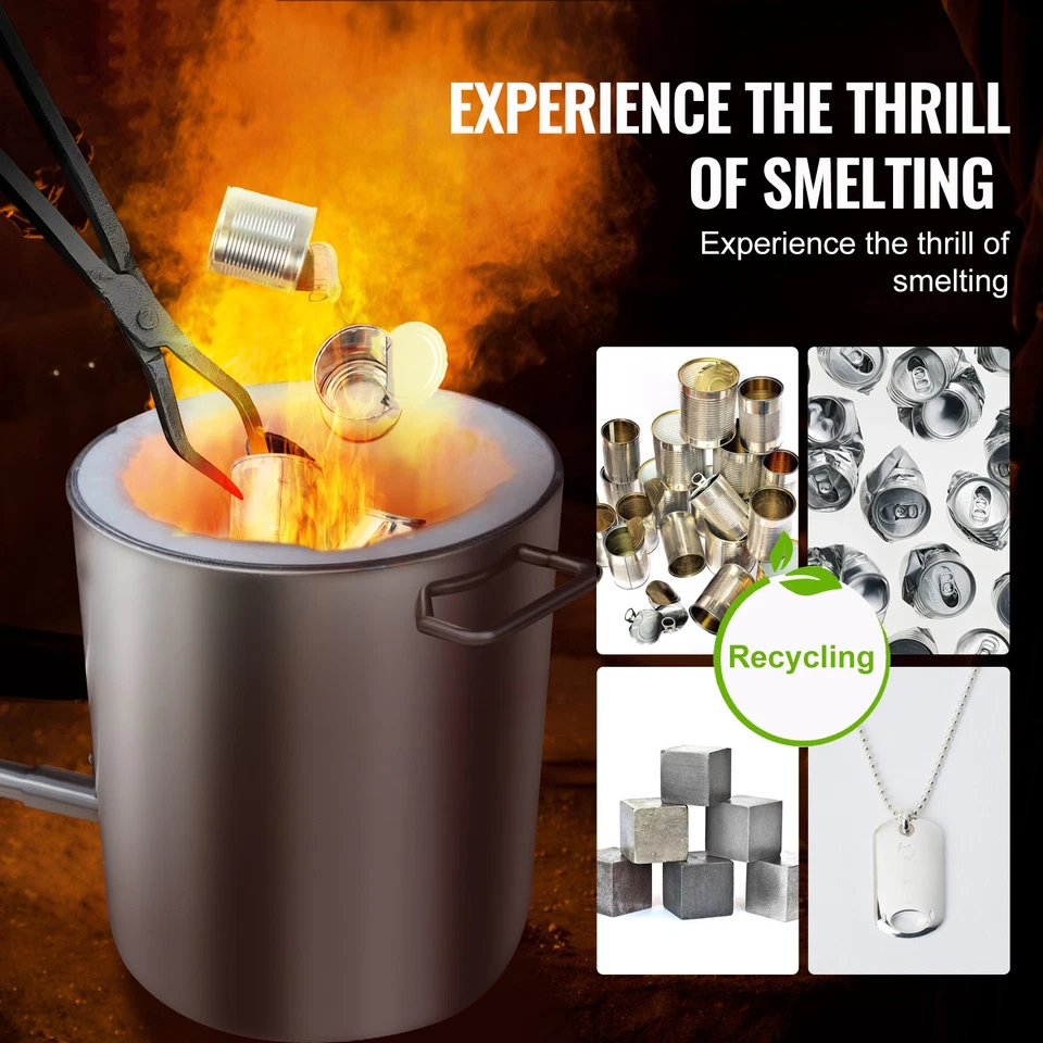 Uimoso 6KG Propane Melting Furnace Kit Melting Furnace Stainless Steel 2700℉ - Image 2 of 4