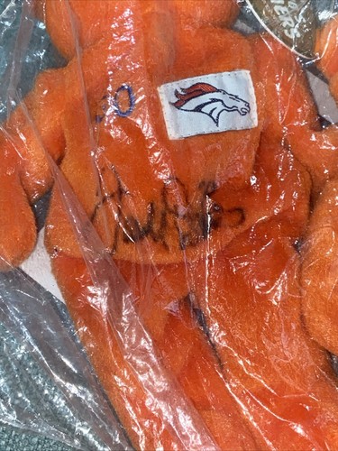 VTG 1999 Salvino's Bammers John Elway & Terrell Davis Signed NFL Plush Bears 🔥 - Picture 4 of 8